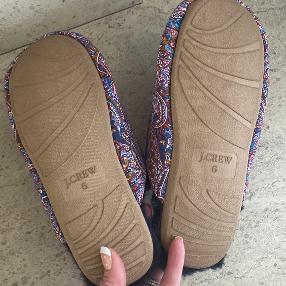 J. Crew Sherpa-lined Slippers In Liberty Print - Picture 9 of 11
